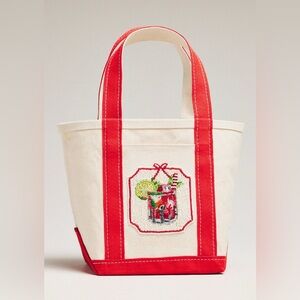 NWT Anthropologie Hartley Canvas Tote Bloody Mary